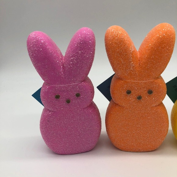 Bethany Lowe Easter Bunny Peeps Complete Set of 6 Purple Pink Blue Green Yellow - Picture 9 of 12
